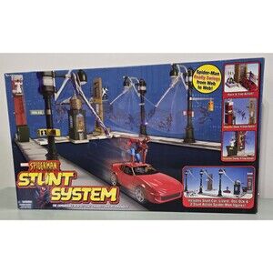 Marvel Spider-Man Stunt System Minus 1 Vintage READ Toy Biz Worldwide Spiderman